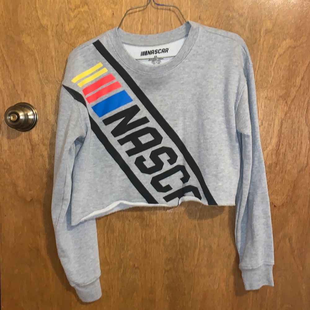 Cropped Grey NASCAR long sleeve